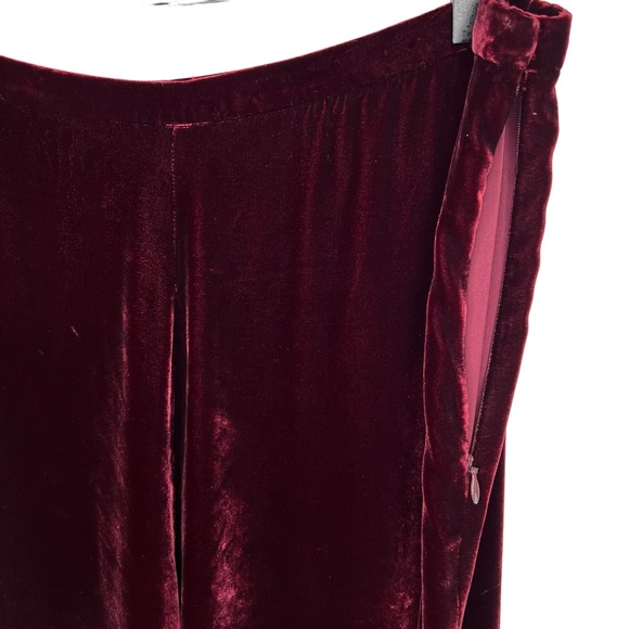 Eileen Fisher Wide Leg Velvet Pants L - Picture 4 of 5